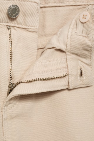 Jean wideleg revers effilochés - Sable