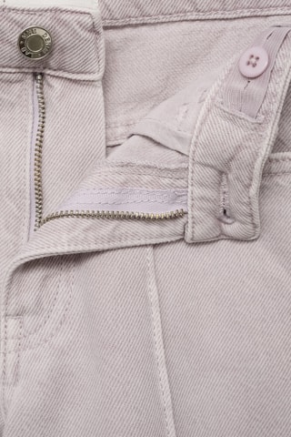 Jean style jupe-culotte détail couture - Violet clair