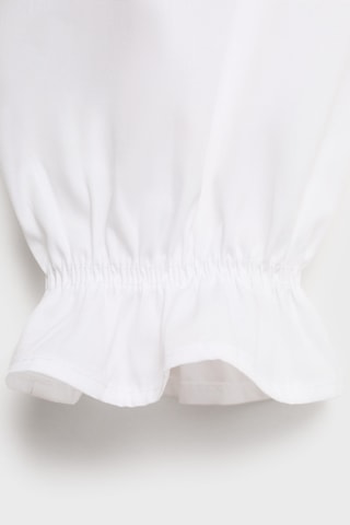 Chemise détail volants - Blanc