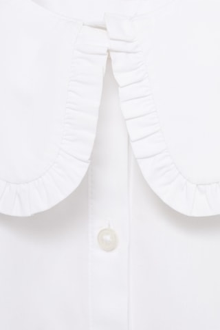 Chemise col Claudine - Blanc