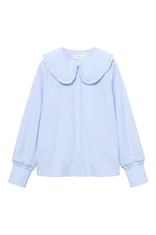 Chemise col Claudine - Bleu