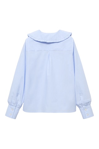 Chemise col Claudine - Bleu