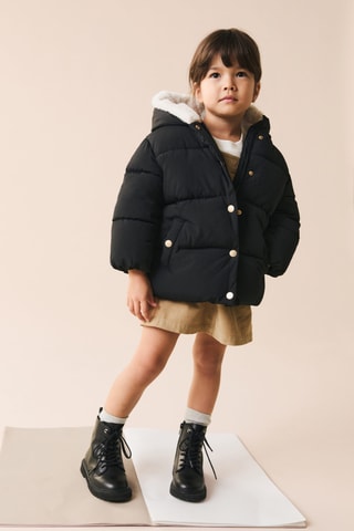 Bottines cuir lacets - Noir