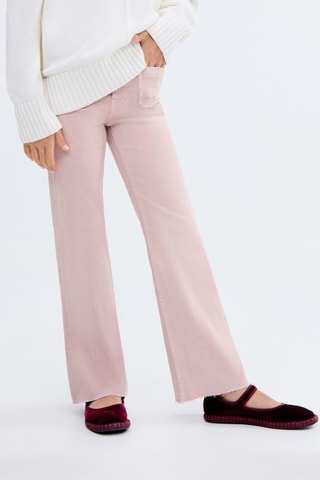 Jean flare clouté - Violet clair