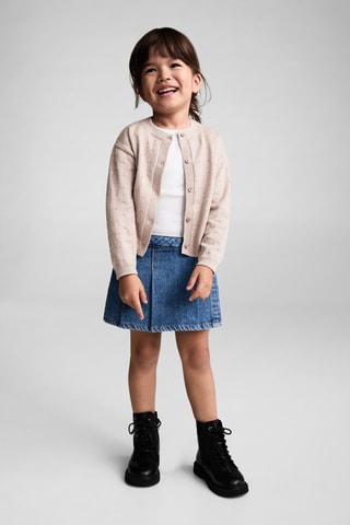 Cardigan maille boutons - Sable