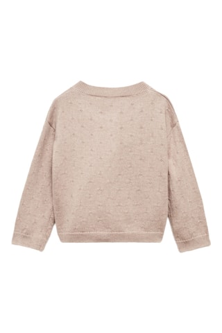 Cardigan maille boutons - Sable