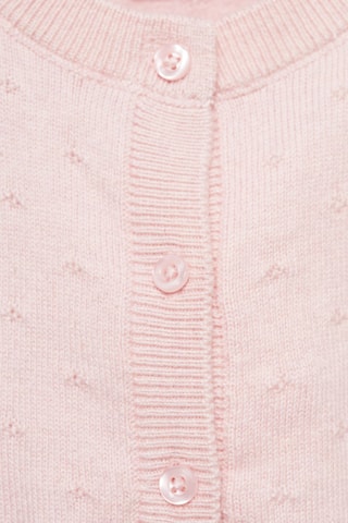 Cardigan maille boutons - Rose clair