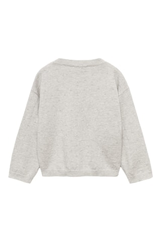 Cardigan maille boutons - Gris clair