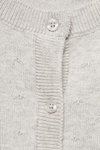 Cardigan maille boutons - Gris clair