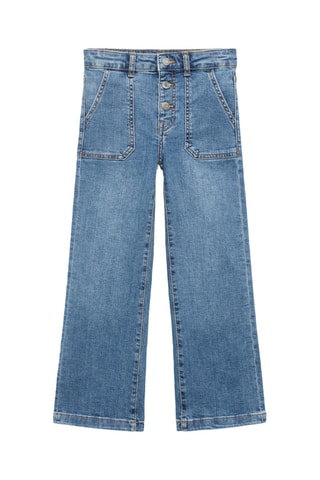 Jean droit à poches - Bleu