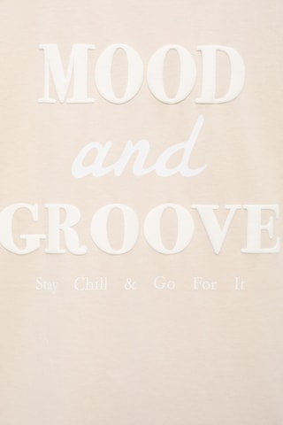 T-shirt coton imprimé - Sable