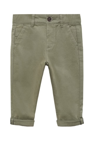 Pantalon chino coton - Kaki