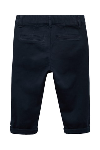Pantalon chino coton - Bleu marine