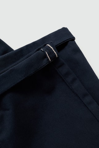 Pantalon chino coton - Bleu marine