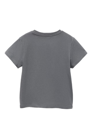 T-shirt en coton brodé - Anthracite