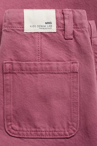 Jean style jupe-culotte boutons - Rouge