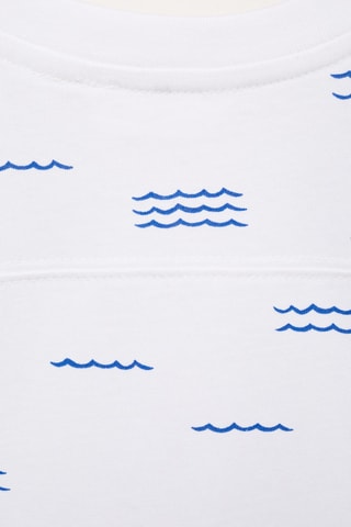 T-shirt imprimé manches courtes - Blanc