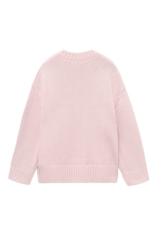 Pull-over maille manches longues - Rose clair