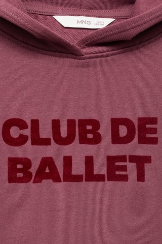 Sweat-shirt imprimé capuche - Rouge