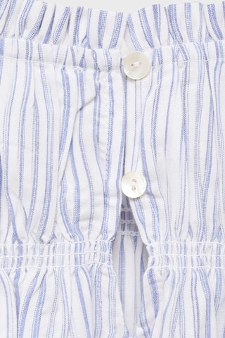 Blouse à rayures en coton - Bleu