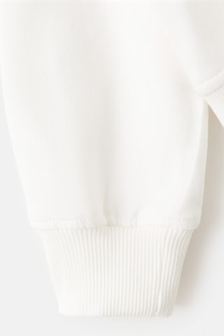 Sweat-shirt coton imprimé - Blanc