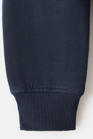 Sweat-shirt coton imprimé - Bleu marine