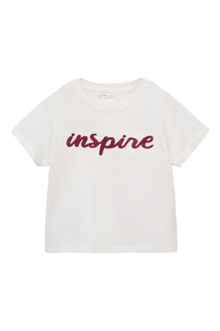 T-shirt en coton brodé - Blanc