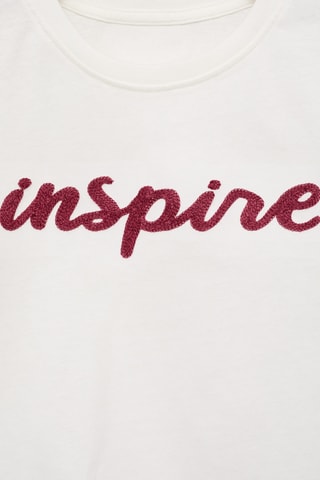 T-shirt en coton brodé - Blanc