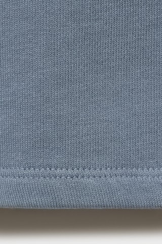 Sweat-shirt col polo - Bleu