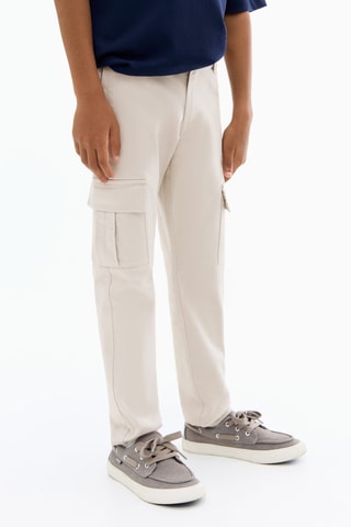Pantalon cargo coton - Gris