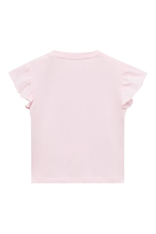 T-shirt imprimé paillettes - Rose