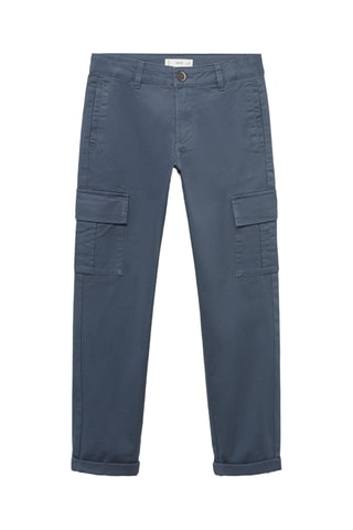 Pantalon cargo coton - Bleu