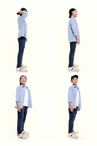 Pantalon cargo coton - Bleu