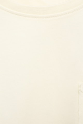 T-shirt crop poche - Jaune