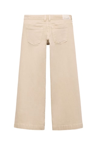 Jean taille basse à clous - Sable