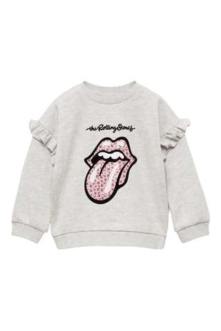 Sweat-shirt The Rolling Stones - Gris clair