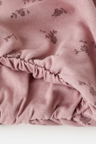 Sweat brodé imprimé floral - Rose