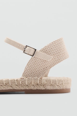 Espadrilles fermeture à boucle - Sable