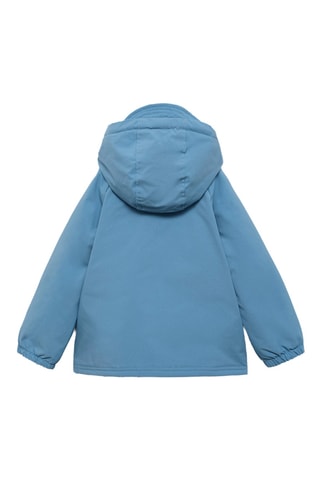 Parka imperméable, intérieur matelassé - Bleu