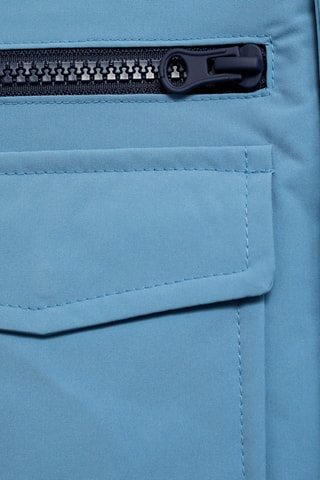 Parka imperméable, intérieur matelassé - Bleu