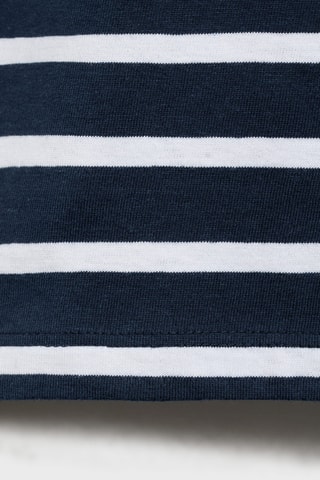 T-shirt coton à rayures - Bleu marine