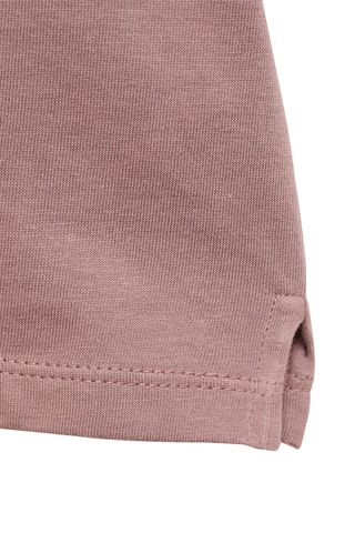 T-shirt en coton à dessin - Rose pâle