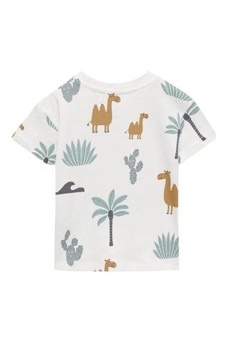 T-shirt en coton imprimé - Blanc