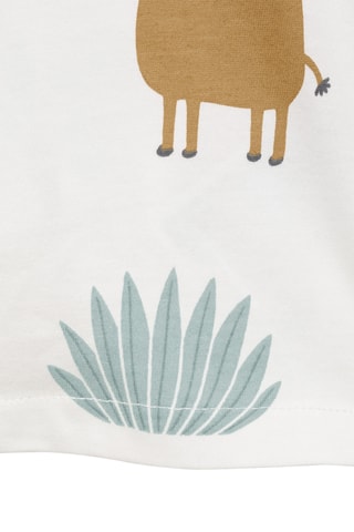 T-shirt en coton imprimé - Blanc