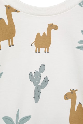 T-shirt en coton imprimé - Blanc