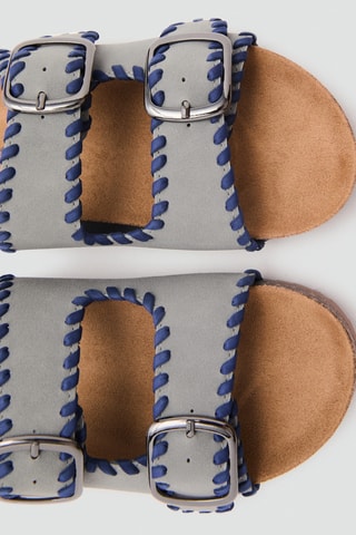 Sandales boucles - Gris