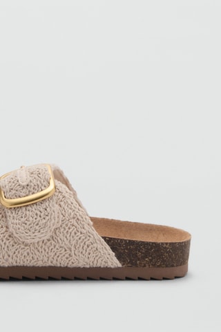 Sandales texture boucles - Blanc