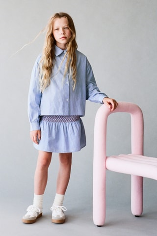 Chemise à rayures oversize - Bleu