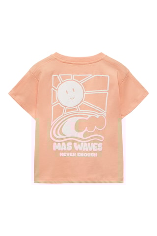 T-shirt imprimé manches courtes - Orange