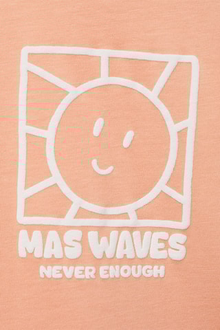 T-shirt imprimé manches courtes - Orange